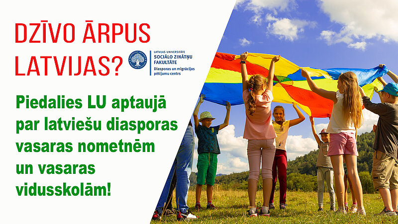 University of Latvia survey provides opportunity to express views on diaspora camps and summer high schools for those living outside Latvia