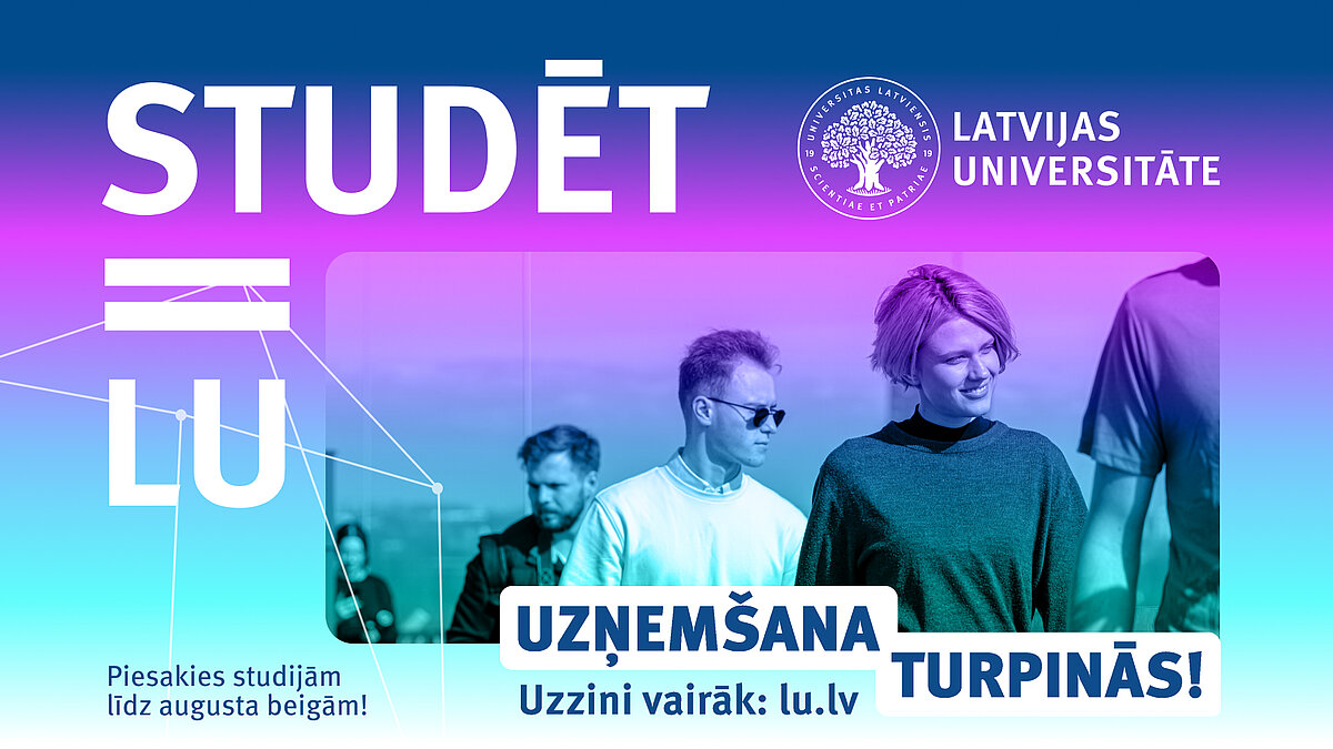 Vizuālis papilduzņemšanai LU Kuldīgas filiālē ar iedvesmojošu LU studentu foto