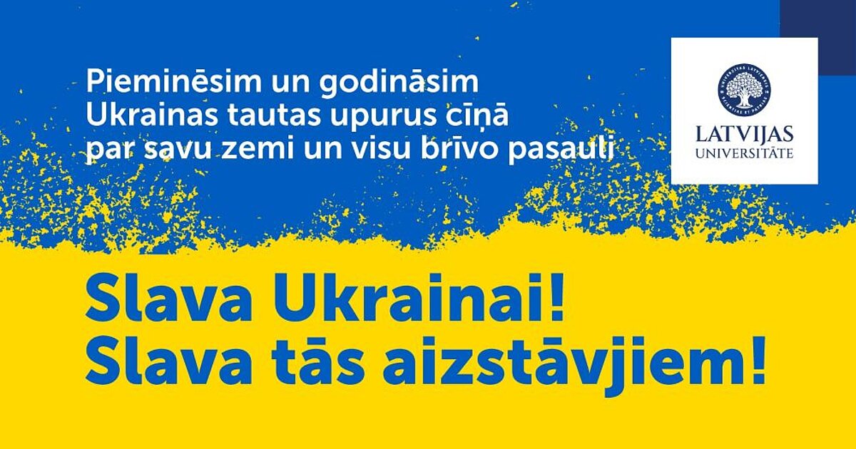Plakāts - pieminot kritušos par Ukrainas brīvību