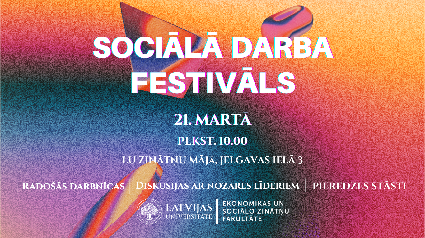 Sociālā darba festivāla afiša