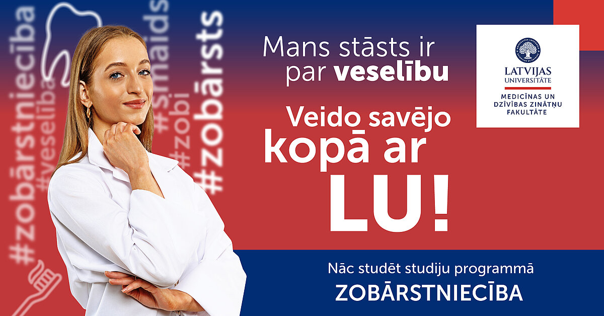 Jauniete baltā medicīnas halātā
