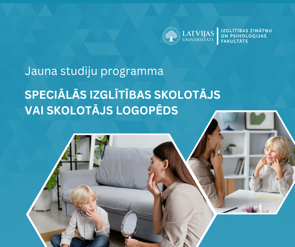 Jaunās studiju programmas "Speciālās izglītības skolotājs" reklāmas materiāls