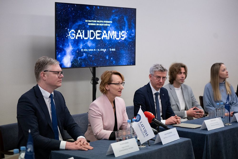 Press conference of officials about Gaudeamus