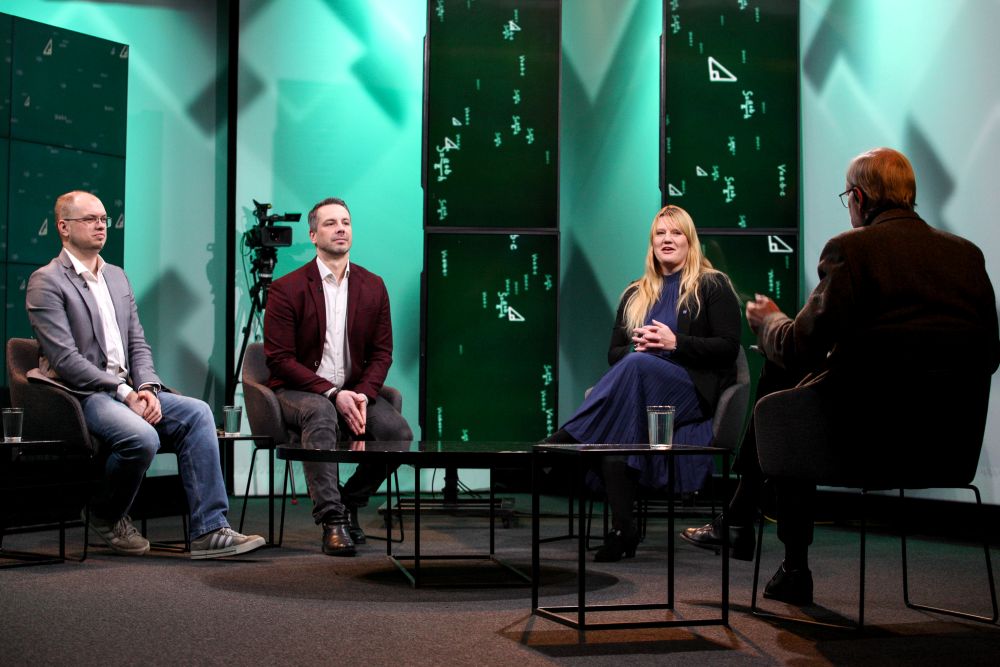 Raidījuma dalībnieki TV24 studijā