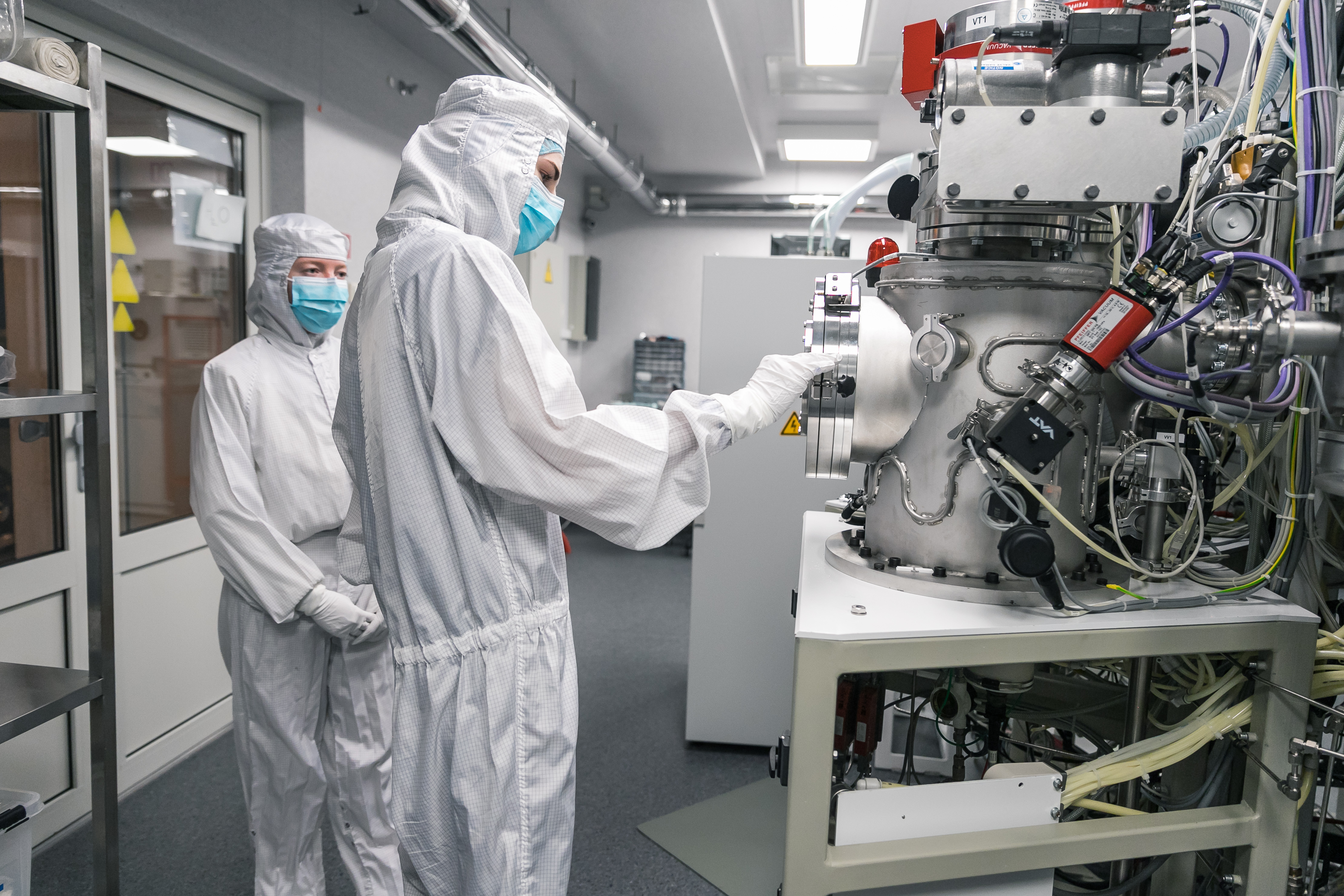 Laboratory with researchers