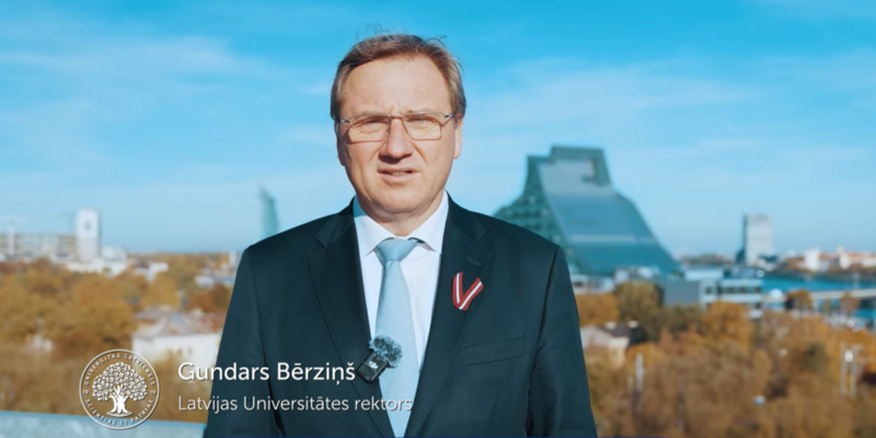 LU rektors profesors G. Bērziņš