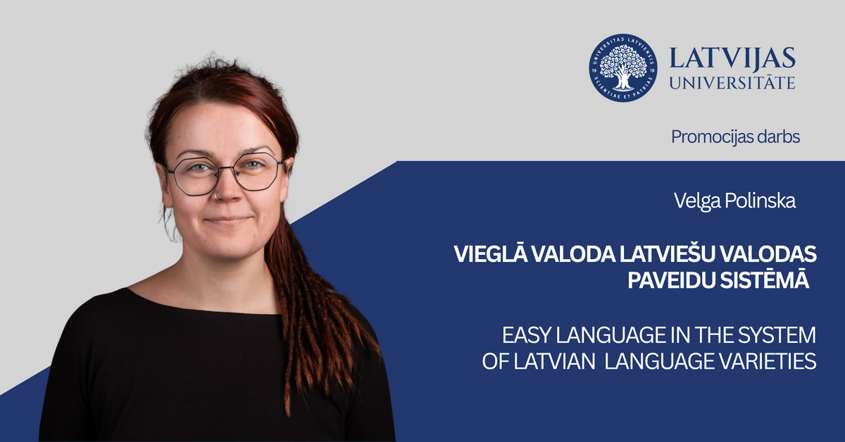 Velgas Poļinskas promocijas darba aizstāvēšanas paziņojums