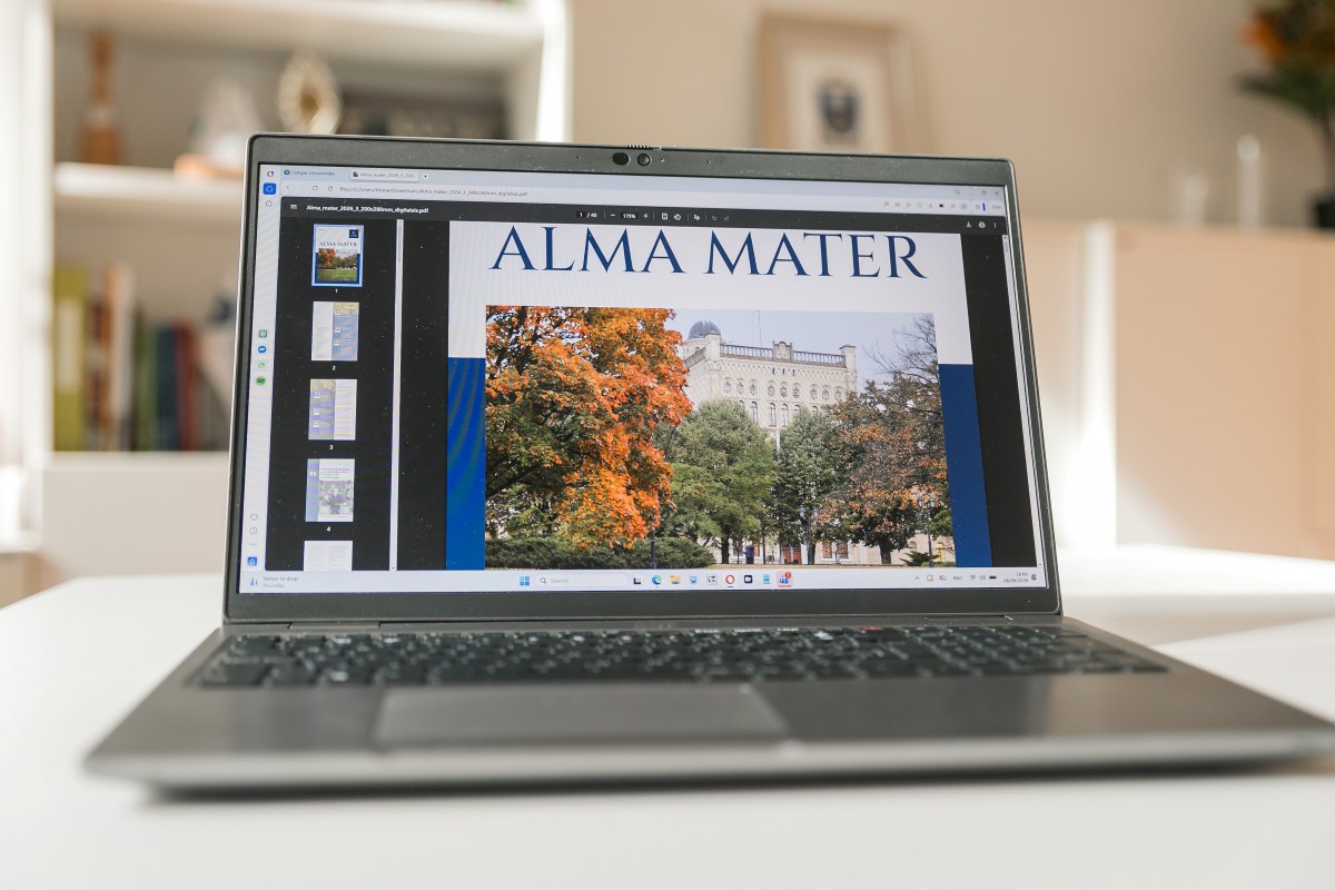 Latvijas Universitātes žurnāla “Alma Mater” jaunā numura vāks