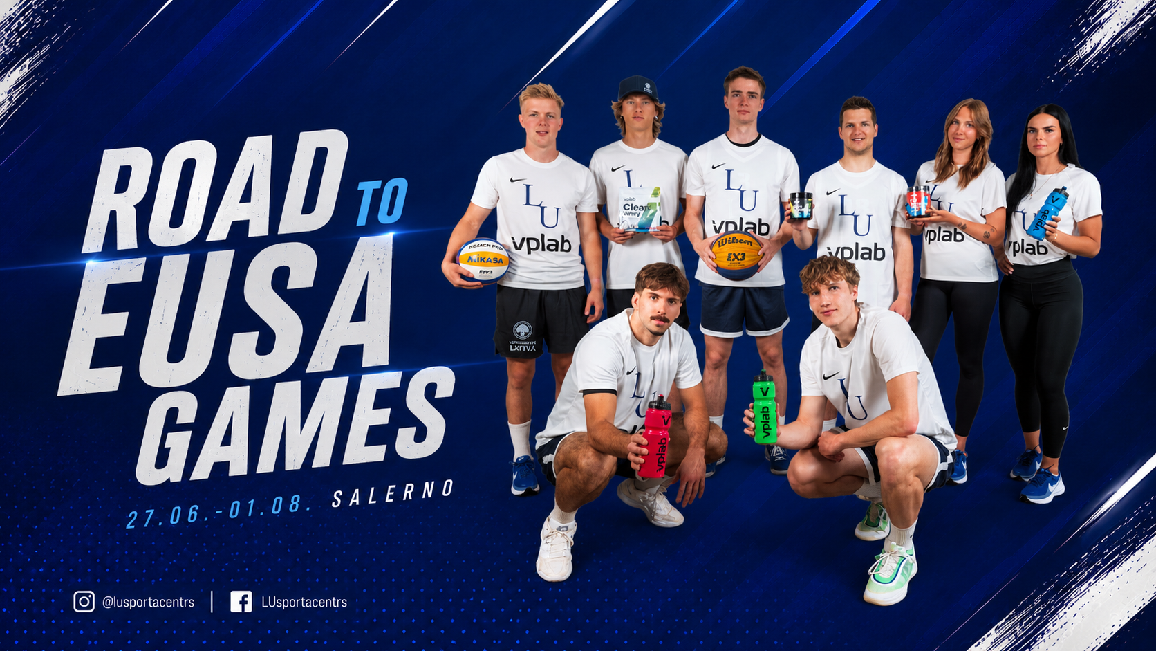 Latvijas Universitātes sportisti, kas dosies uz EUSA spēlēm